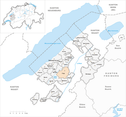 Karte Gemeinde Cugy 2012